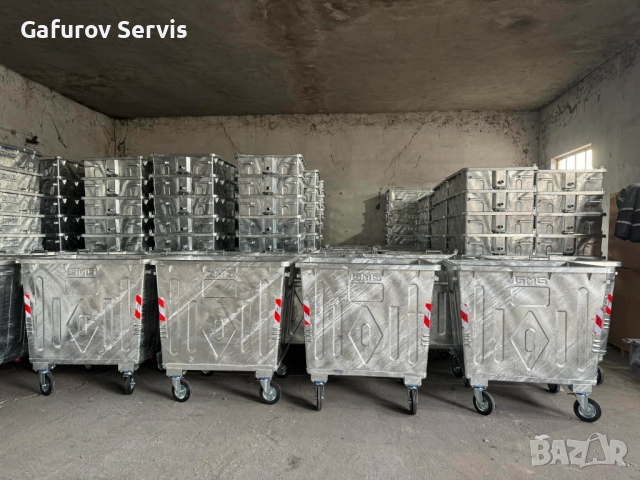 Метален контейнер за смет тип ”Ракла” 1100 л - поцинкован, здрав и устойчив, снимка 7 - Друго - 52272636