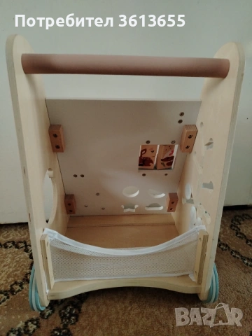 Бебешки дървен уокър, снимка 3 - Проходилки - 54088036