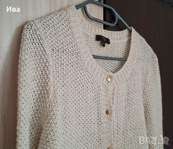 Плетена жилетка от вълна и алпака, снимка 2 - Жилетки - 54084637