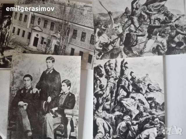 Маслена картина и картички с революционери., снимка 15 - Антикварни и старинни предмети - 39968443