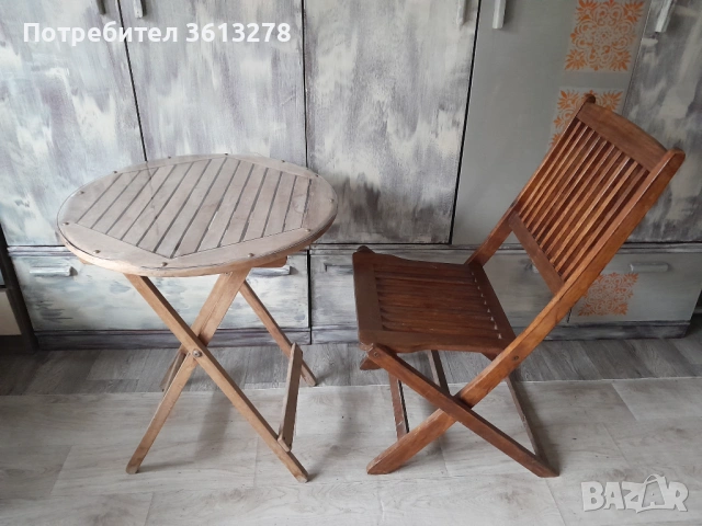 Сгъваем стол и маса!