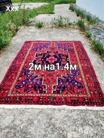 Ръчно тъкан вълнен килим.Антика за ценители.Произход Иран , снимка 1 - Килими - 46118520