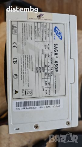 Компютърно захранване Forton FSP SAGA450+  450W, снимка 1 - Захранвания и кутии - 45278735