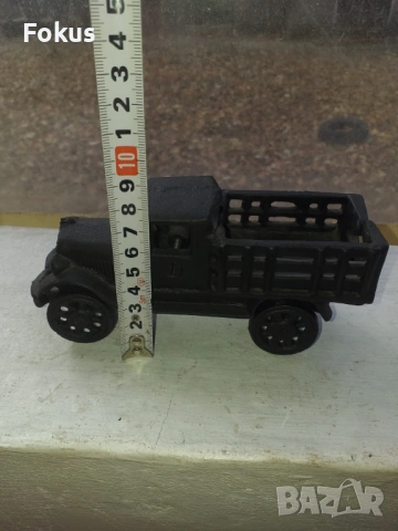 Камион чугунена фигура статуетка, снимка 5 - Антикварни и старинни предмети - 53448882