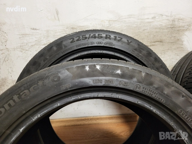 225/45/17 и 245/40/17 Continental / пакет летни гуми, снимка 8 - Гуми и джанти - 54048686