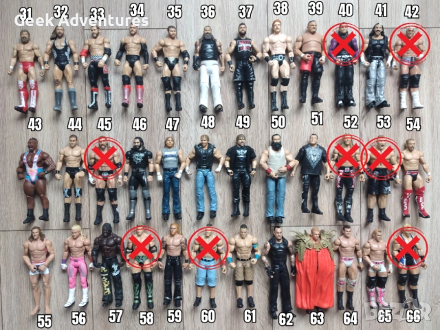 Екшън Фигурки WWE Кеч Pro-Wrestling Action Figures Ambrose Reigns Cena 2/2, снимка 2 - Колекции - 46527048