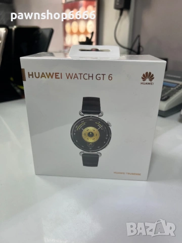 Смарт часовник HUAWEI WATCH GT 6 Black KSU-B19F Black Fluoroelastomer Strap 41 MM, GPS, ПУЛСОМЕР, SP, снимка 5 - Смарт часовници - 53763277