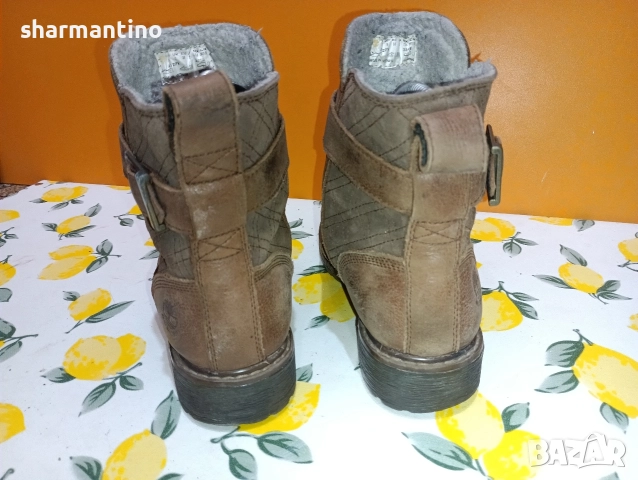 Timberland N 38 кожени боти - 25 лв, снимка 5 - Дамски боти - 52751362
