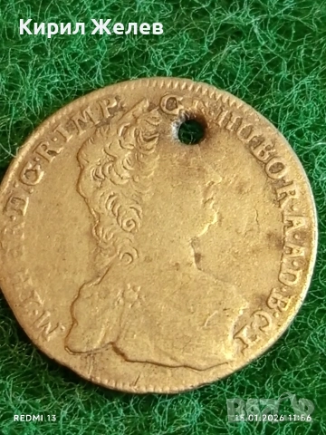 Сребърна монета 7 кройцера 1765г. Мария Терезия Унгария за КОЛЕКЦИЯ 52991