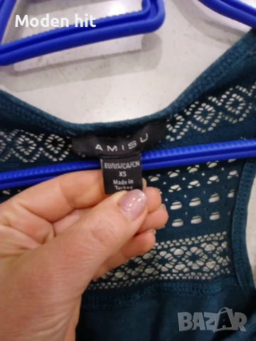 Amisu топ с дантела, снимка 4 - Потници - 50866495