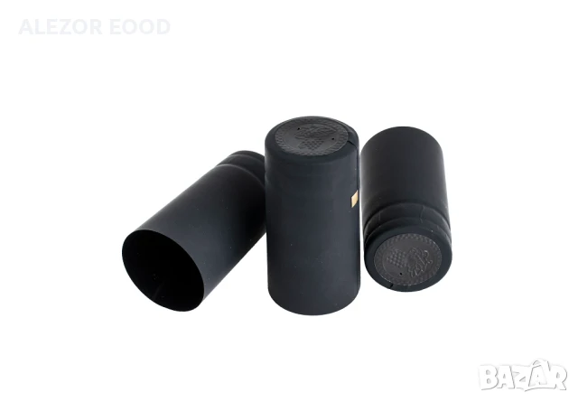 Термосвиваеми капсули Черни за стъклени бутилки