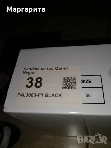 черни официални сандали Tulipano, снимка 2 - Сандали - 49968697