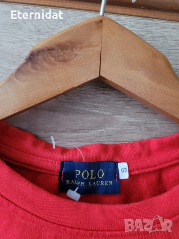 Червена тениска POLO RALPH LAUREN , снимка 3 - Тениски - 51291204