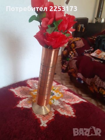 Медна ваза масивна, снимка 1 - Вази - 45805852
