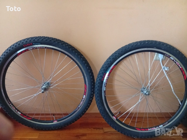 Капли Byox 27.5 комплект с вътрешни и външни гуми чисто нови не са ползвани никога.Лично предаване.