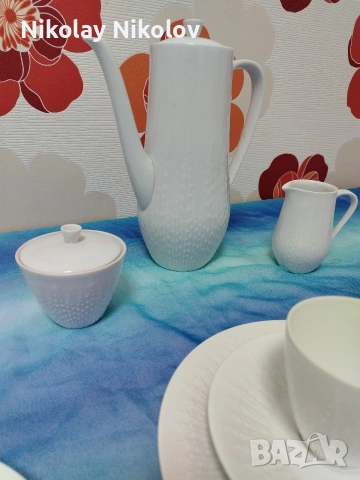 порцеланов сервиз Hutschenreuther Serie Exzellent weiss, снимка 7 - Сервизи - 53329846