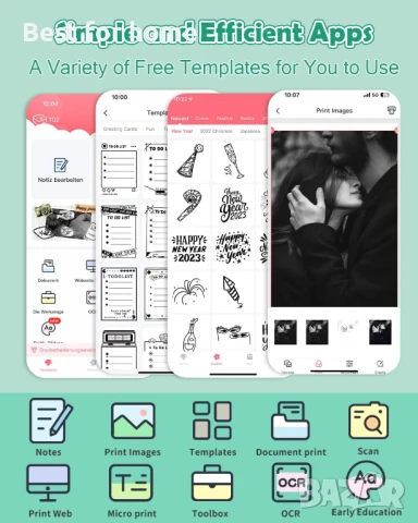 Bluetooth принтер  съвместим с iOS и Android от LabelCreate , снимка 4 - Друга електроника - 50592123