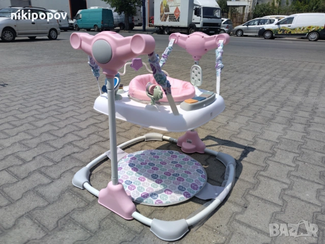 MONI Детско бънджи HOP розов, снимка 10 - Проходилки - 53565080