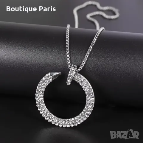 Cartier Juste un Clou огромно колие медальон с мойсанити