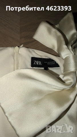 Дамско боди със сатенена панделка Zara, снимка 5 - Потници - 53255719