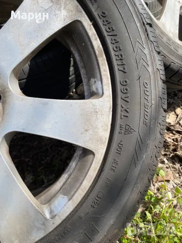 Оригинални джанти 17 цола Mercedes, снимка 2 - Гуми и джанти - 49923511