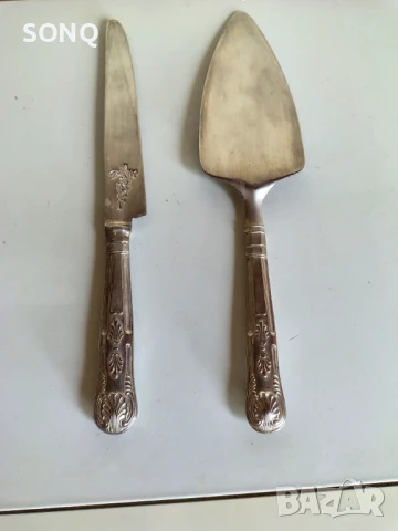 Прекрасен Посребрен Комплек За Сервиране, снимка 5 - Антикварни и старинни предмети - 51186209