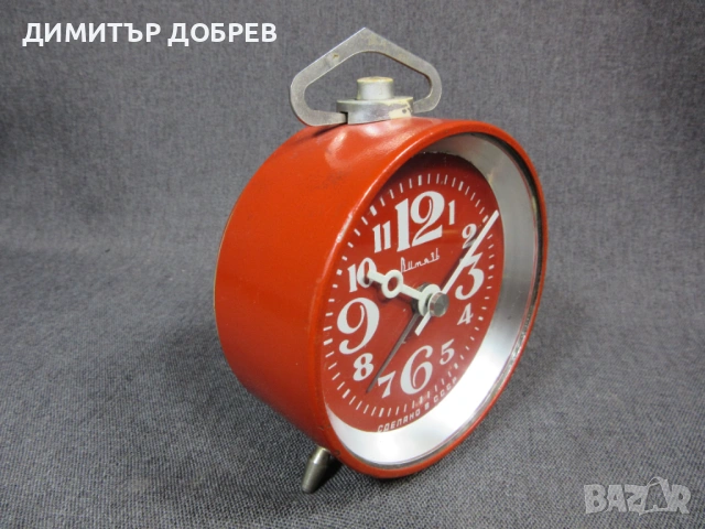 СТАР РЕТРО СОЦ СССР МЕХАНИЧЕН ЧАСОВНИК БУДИЛНИК ВИТЯЗЬ, снимка 3 - Антикварни и старинни предмети - 54268928