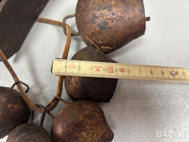 Истински Автентични Стари Хлопки-5 броя на кожен каиш, снимка 14 - Антикварни и старинни предмети - 52803117