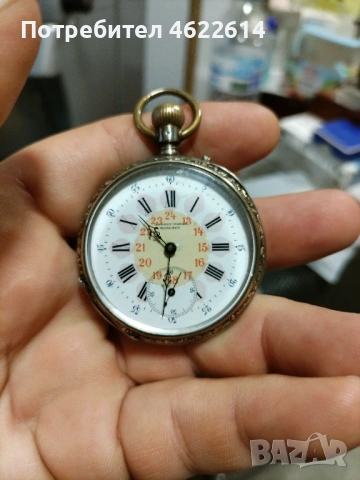 СРЕБЪРЕН ДЖОБЕН ЧАСОВНИК , снимка 7 - Джобни - 54280042