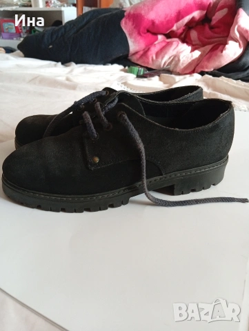 Черни спортни обувки естеств.кожа ном.38, снимка 6 - Спортна екипировка - 53034932
