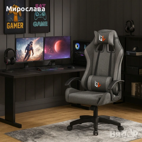  Геймърски офис стол-Ергонимичен, снимка 11 - Столове - 53049817