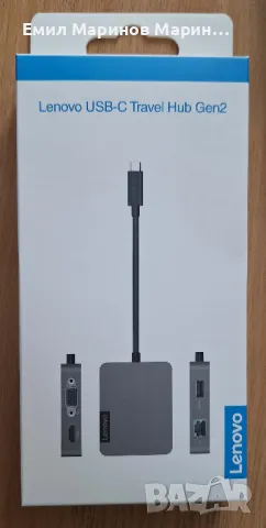 Lenovo USB-C Travel Hub Gen2, снимка 1 - Други - 47563932