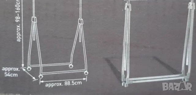 Сгъваема закачалка на колелца-нова, снимка 2 - Закачалки - 48229434