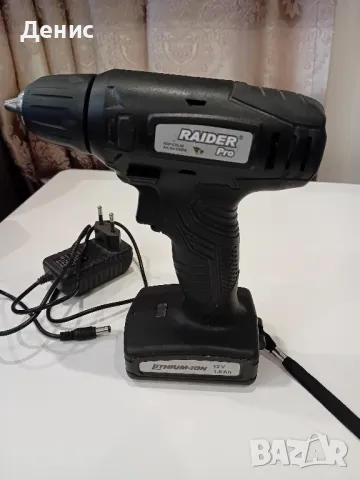Бормашина акумулаторна / Винтоверт 12V, RAIDER RDP-CDL30 Black edition

, снимка 5 - Винтоверти - 49651164