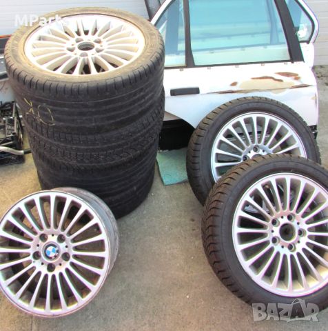 БМВ Е46 Оригинални Джанти Стайл 73 17 цола 7 Бр. 36116753816  E46 330xi BMW LA wheel radial spoke 73, снимка 15 - Гуми и джанти - 46263061