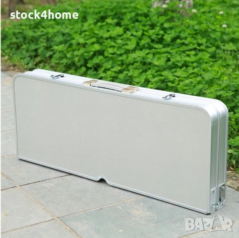 Сгъваема маса за къмпинг със столове тип куфар, Алуминиеви, снимка 10 - Къмпинг мебели - 53877694