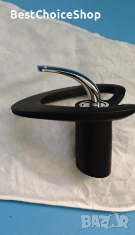 Мивка - смесител, монтаж върху плота на мивката, с една дръжка, черен, снимка 3 - Други - 53892817