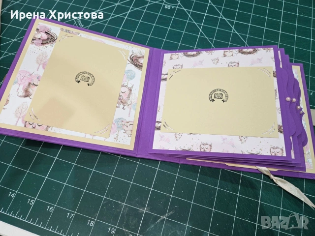 Ръчно изработено албумче за момиченце, снимка 4 - Декорация за дома - 54130297