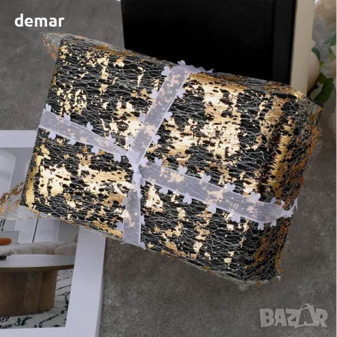 33-сантиметрови златни подложки за еднократна употреба, комплект от 12 броя, кръгли, снимка 7 - Други стоки за дома - 49885886