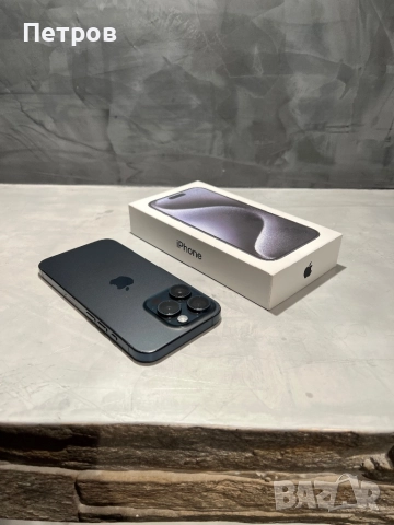 КАТО НОВ Iphone 15 Pro 256 GB Blue Titanium