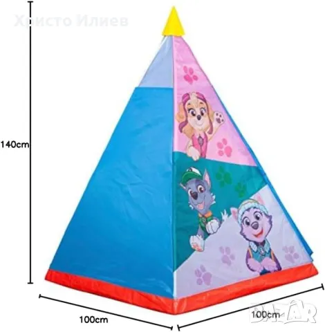 Детска Палатка за игра Paw Patrol типи Пес Патрул, снимка 3 - Други - 49661900