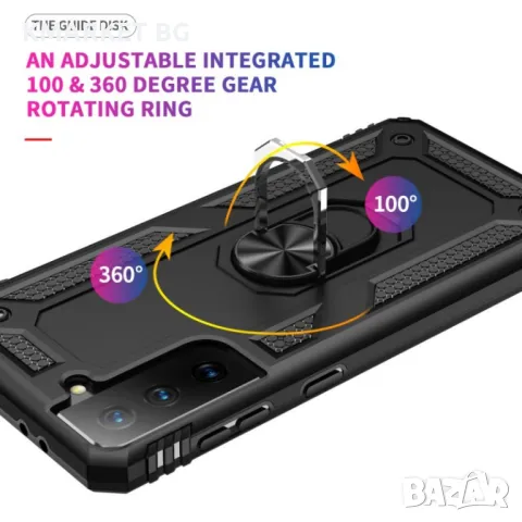 Samsung Galaxy S21 Удароустойчив Ring Holder Калъф и Протектор, снимка 12 - Калъфи, кейсове - 48210493