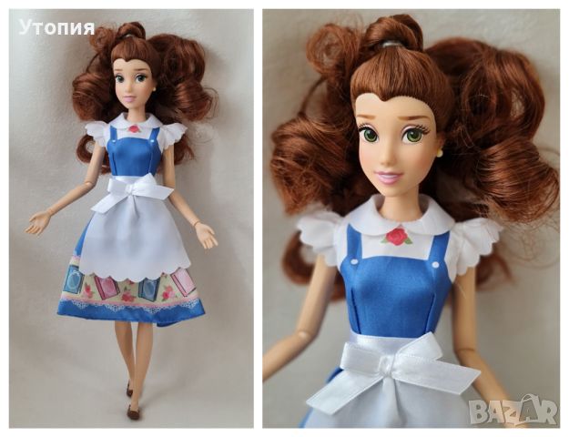 The Disney Store принцеси Снежанка, Бел, Рапунцел обновена 28.06., снимка 7 - Кукли - 28262530