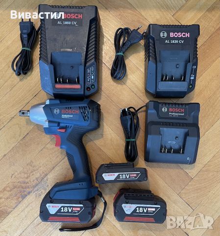 Акумулаторен ударен гайковерт Bosch GDS 250-LI ProMix 18V 1/2 250Nm, снимка 2 - Винтоверти - 45962207