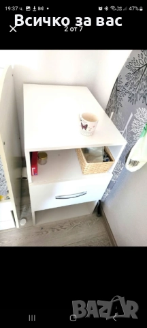 Кошара с 4 чекмедцета+ подарък шкаф повивалник, снимка 2 - Кошарки - 52296665