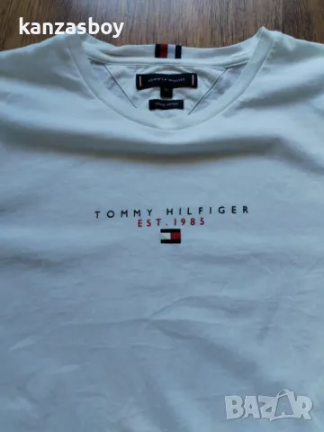 Tommy Hilfiger - страхотна мъжка тениска XL, снимка 4 - Тениски - 50086638