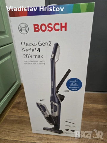 Вертикална прахосмукачка Bosch BCH3K2851 Flexxo, снимка 2 - Прахосмукачки - 52654790