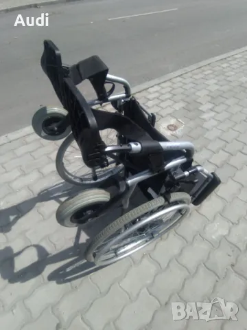 Чисто нова инвалидна рингова количка. За възрастни, оперирани, трудно подвижни хора.  Сгъваема, степ, снимка 9 - Инвалидни колички - 50408278