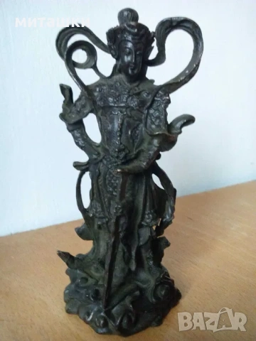 Старинна бронзова статуетка, снимка 2 - Статуетки - 53829403