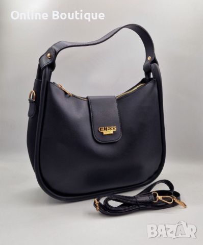 Дамска кожена чанта черен цвят, снимка 1 - Чанти - 46217347